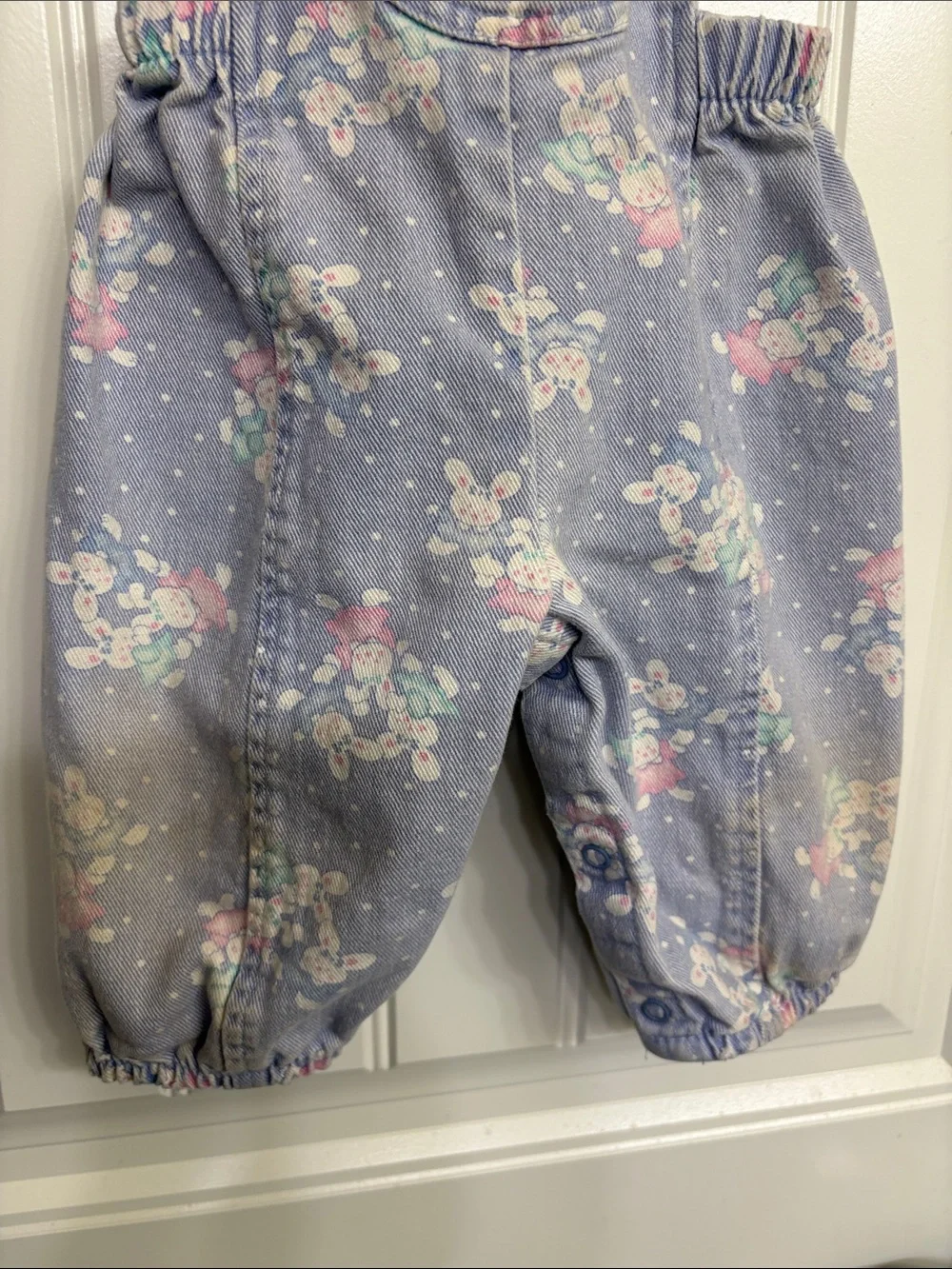 Vintage OshKosh B'gosh Lavender Bunny Overalls